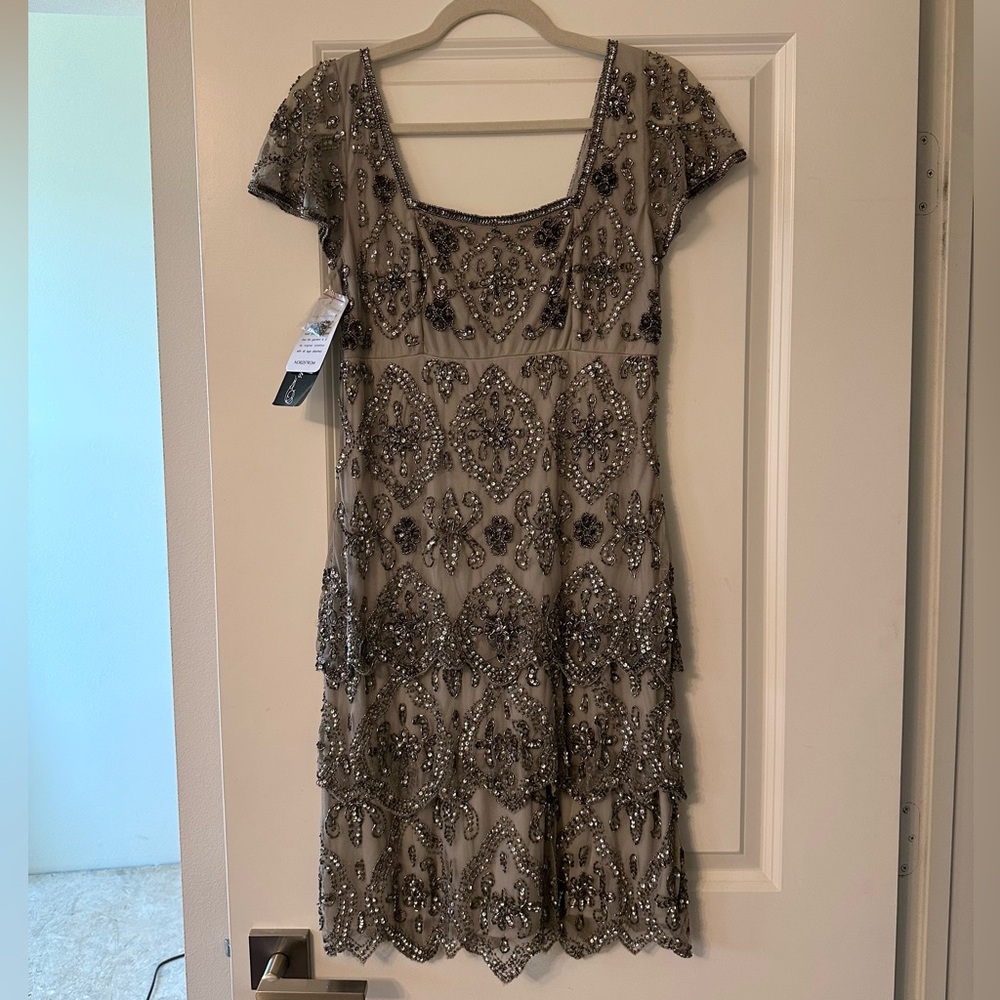 Silver Sequin Dress